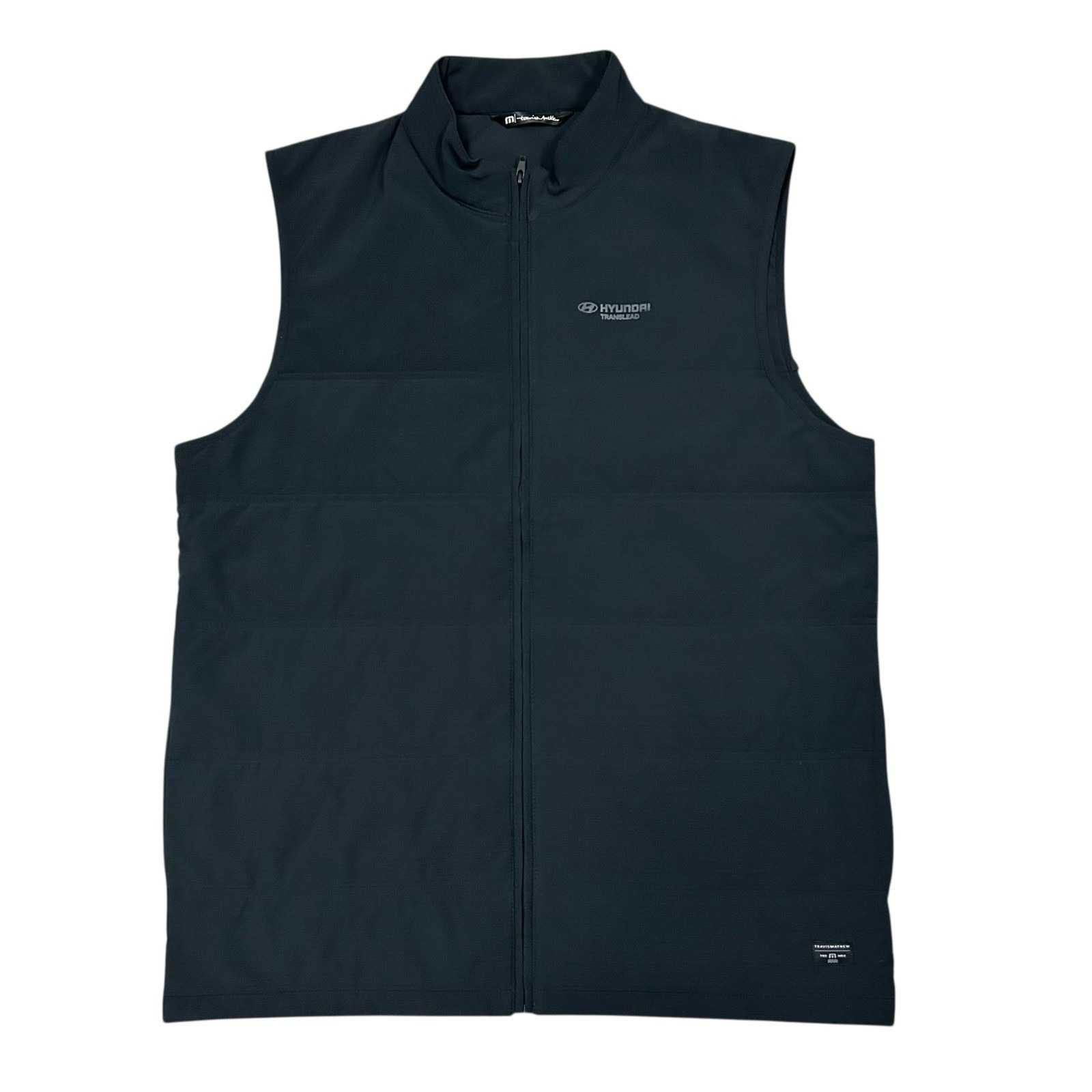 Travis Mathew Cold Bay Vest Mens Xl Black Puffer Full Zip Golf Hyundai